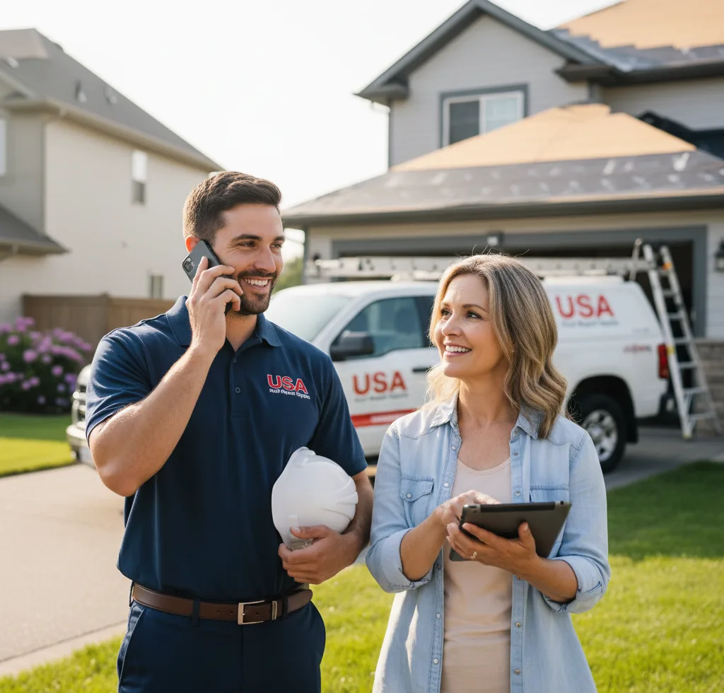 USA Roof Repair Experts customer support in Weaverville